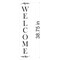 38.75-Inch Welcome Tall Wall Stencil | 3791 by Designer Stencils | Word & Phrase Stencils | Reusable Art Craft Stencils for Painting on Walls, Canvas, Wood | Reusable Plastic Paint Stencil for Home Makeover | Easy to Use & Clean Art Stencil